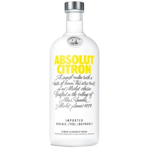 Vodka Absolut Citron Flavored